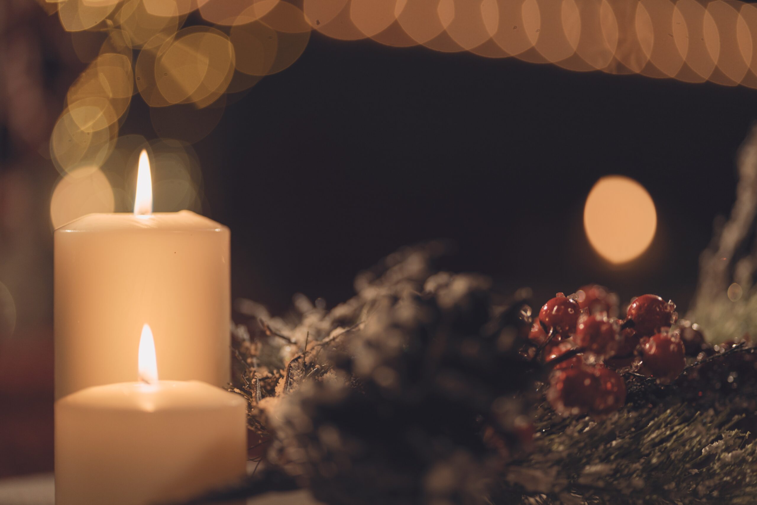 Weihnachtsstimmung mit Kerzen